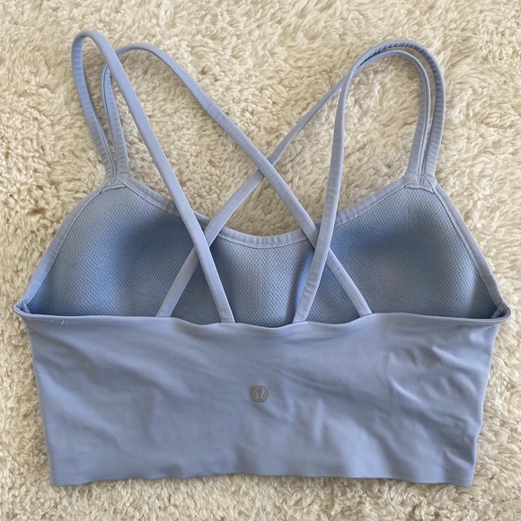 ❤️ Like a Cloud Longline Bra Light Support, B/C Cup Light Blue Size 6 NWOT - Picture 3 of 3